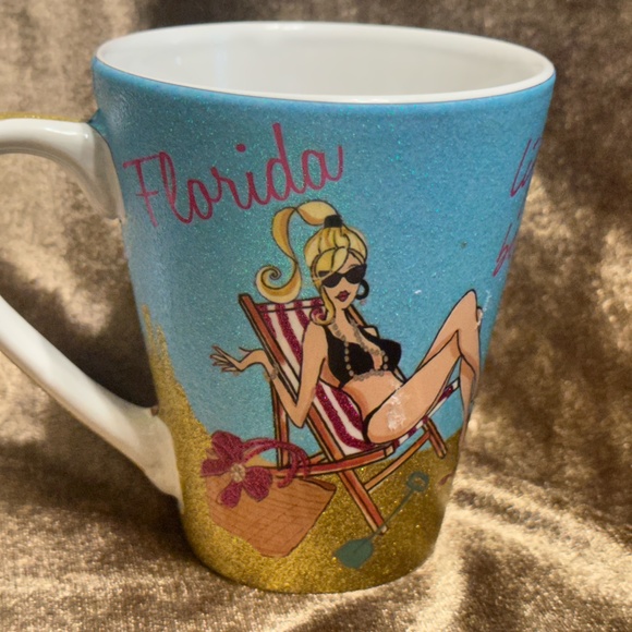 Florida Beach Cup Mug "Life is Short be Fabulous" - Picture 10 of 11